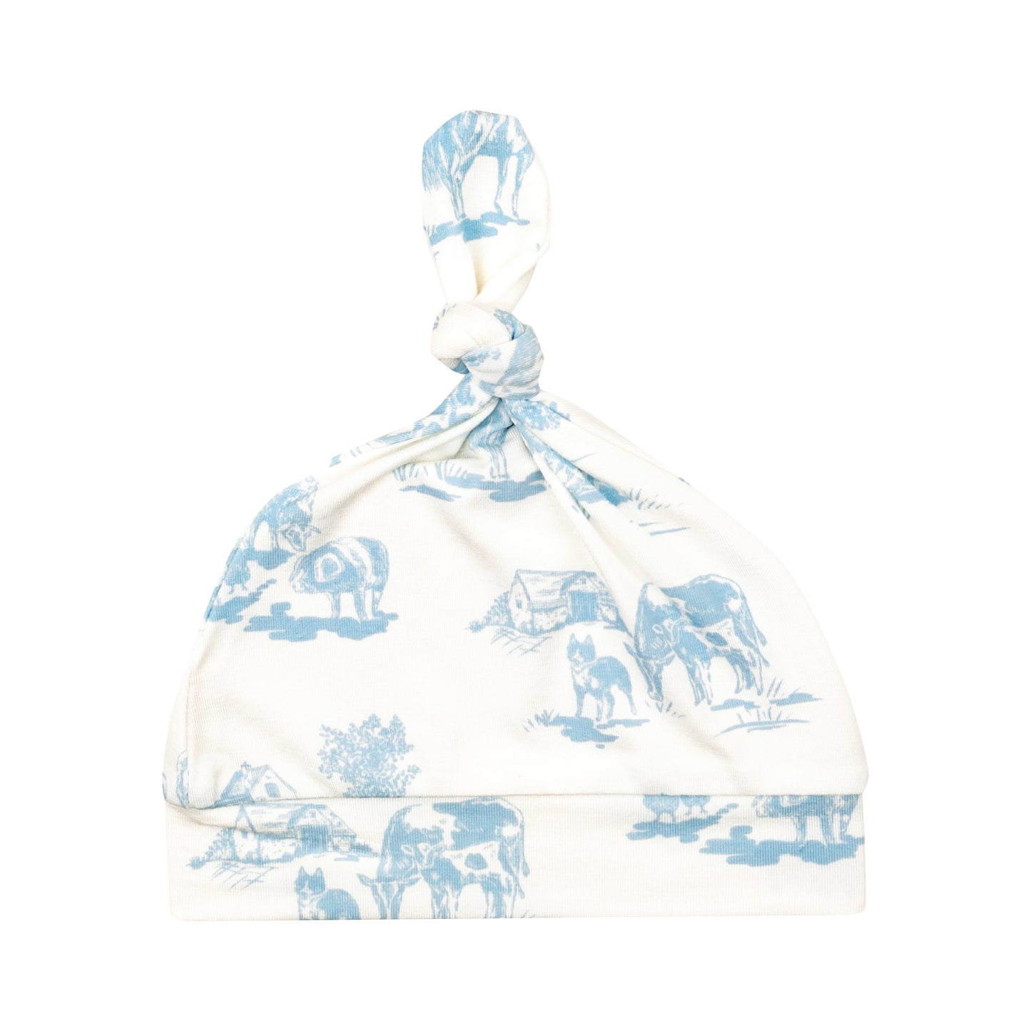 Angel Dear Farm Toile Knotted Hat