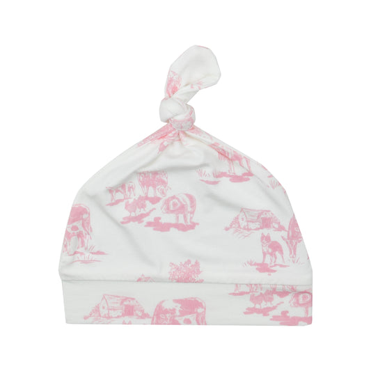 Angel Dear Farm Toile Knotted Hat