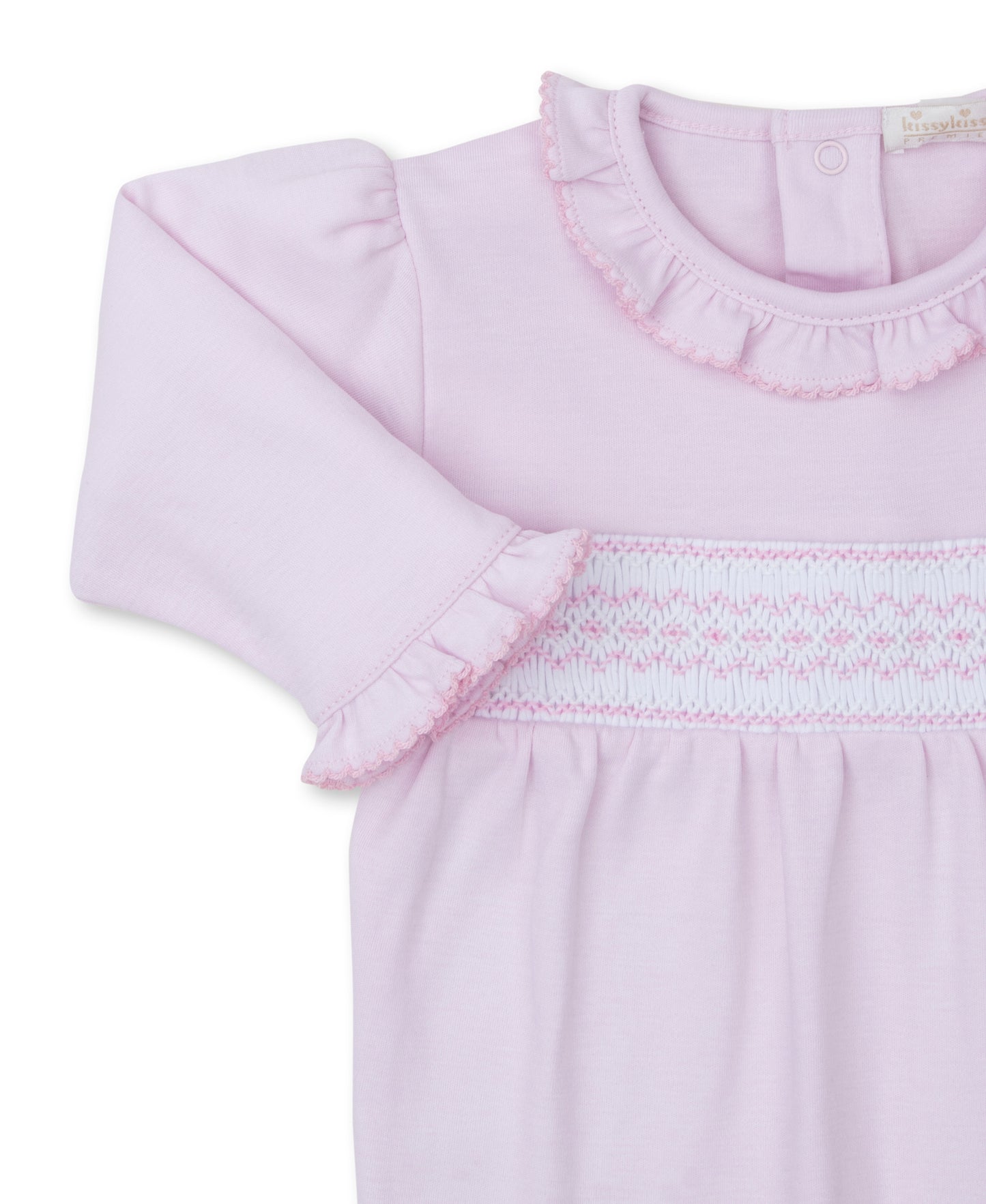 Kissy Kissy Hand Smocked CLB Footie