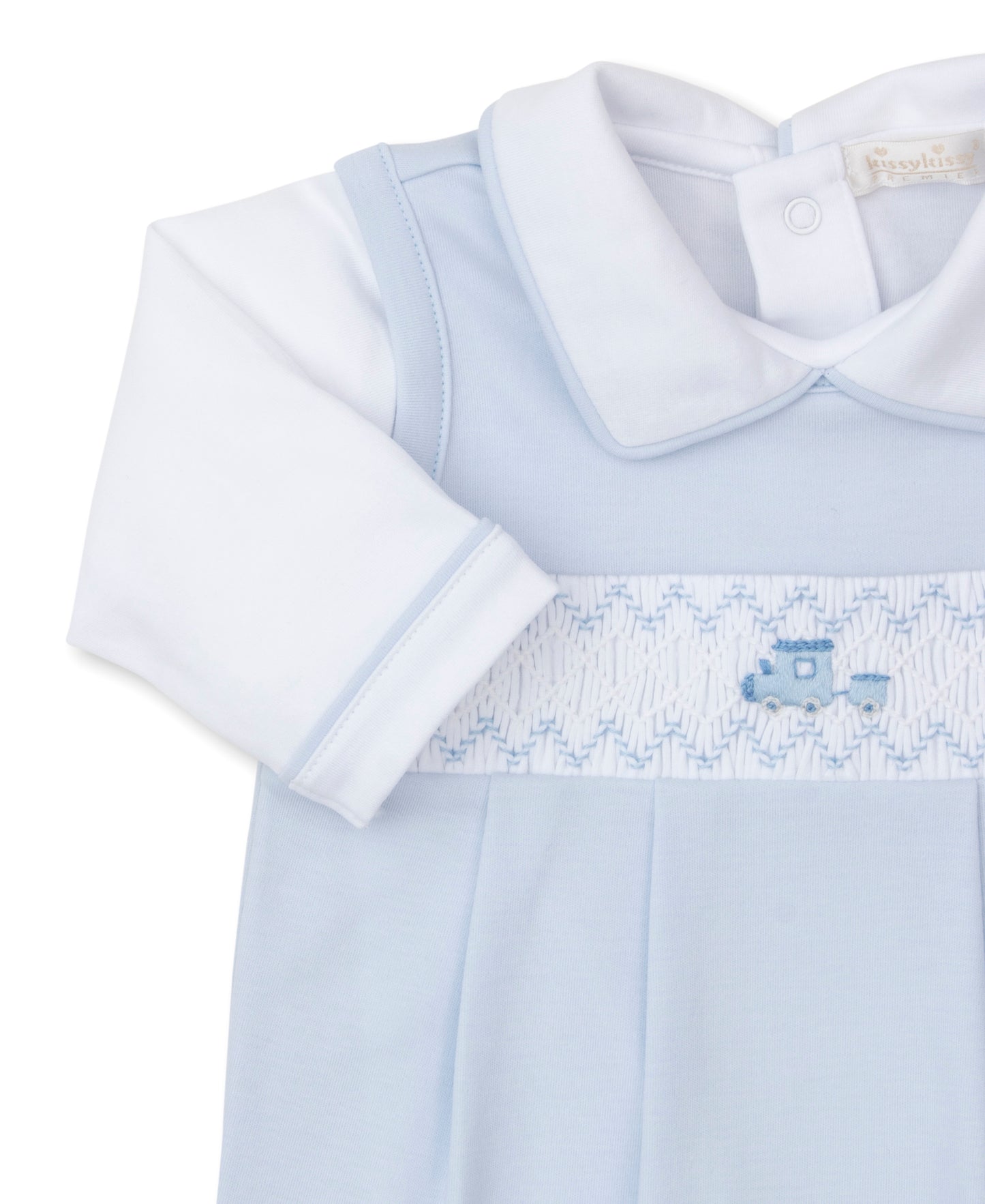 Kissy Kissy Hand Smocked CLB Medley Overall Set