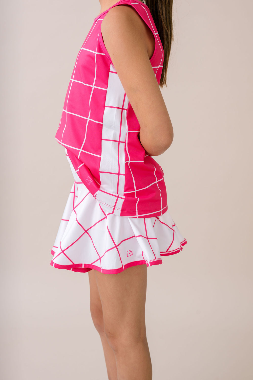 Set Athletics Quinn Windowpane Skort