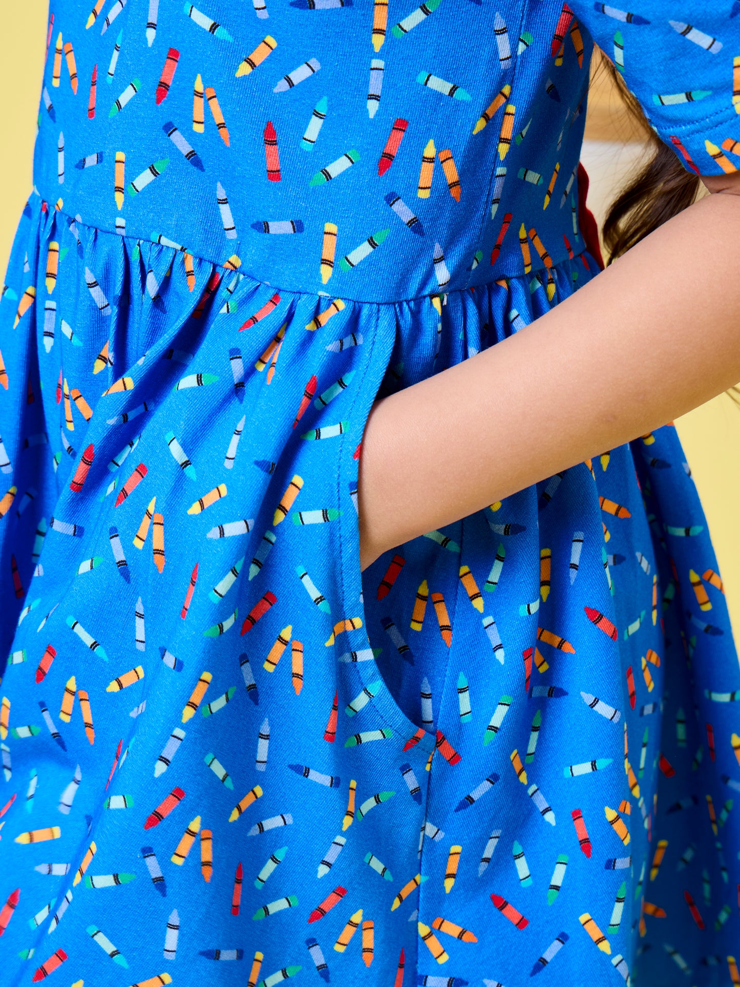 Ruffle Butts Tiny Crayons Knit Twirl Dress