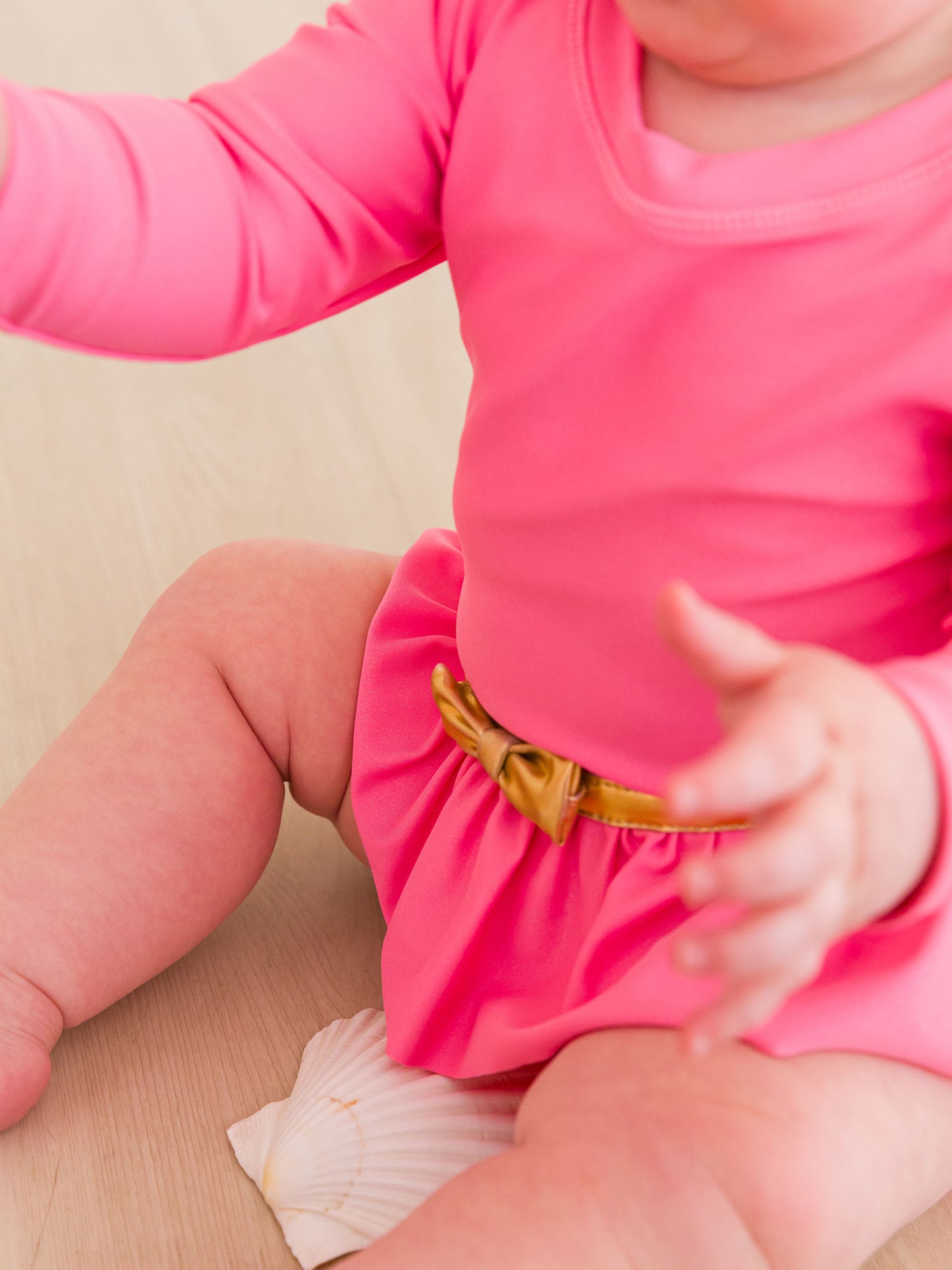 Ruffle Butts Bow Skirted One Piece