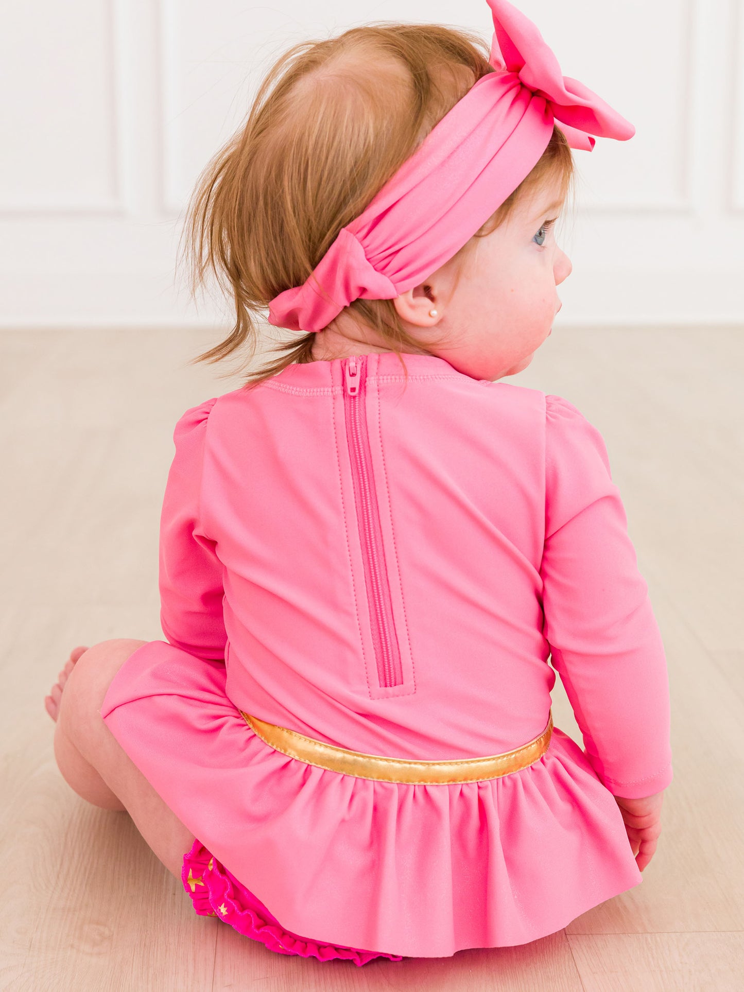 Ruffle Butts Bow Skirted One Piece