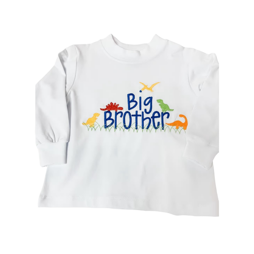 Bailey Boys White Knit- Big Brother T-shirt