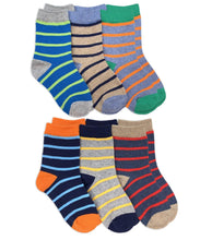 Load image into Gallery viewer, Jefferies Socks Stripe Pattern Crew Socks