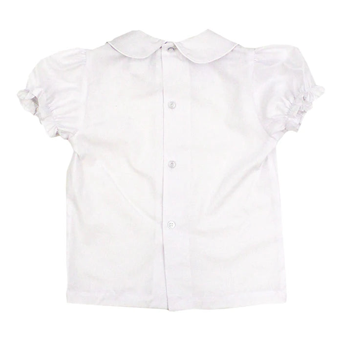 Bailey Boys Button Back Girls Short Sleeve Piped Shirt