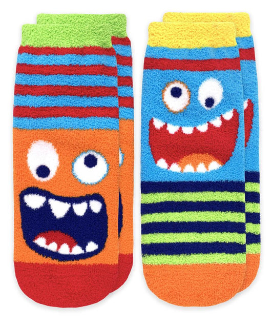 Jefferies Socks Monster Fuzzy Non-Skid Slipper Socks