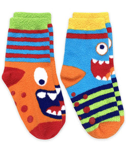Jefferies Socks Monster Fuzzy Non-Skid Slipper Socks