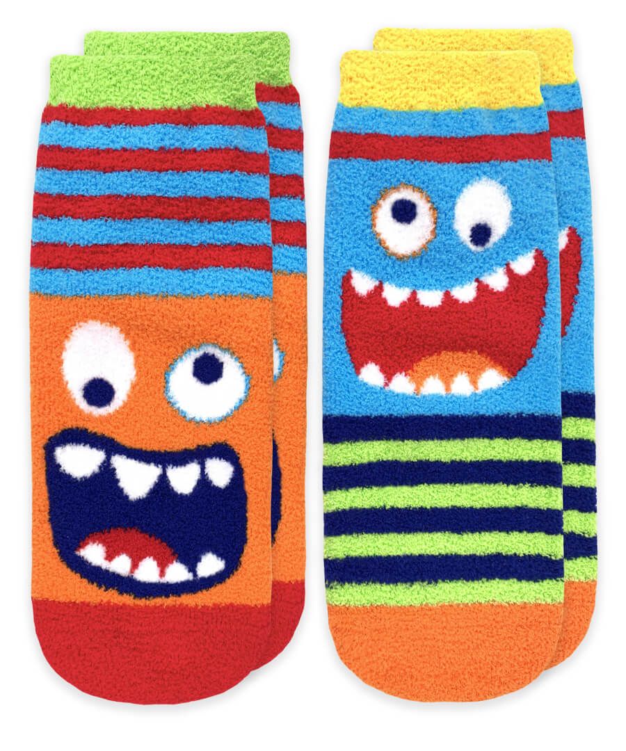 Jefferies Socks Monster Fuzzy Non-Skid Slipper Socks