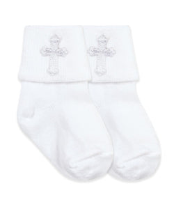 Jefferies Socks Smooth Toe Christening Turn Cuff Socks
