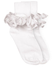 Load image into Gallery viewer, Jefferies Socks Misty Ruffle Lace Turn Cuff Socks