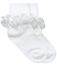 Load image into Gallery viewer, Jefferies Socks Frilly Ruffle Lace Turn Cuff Socks