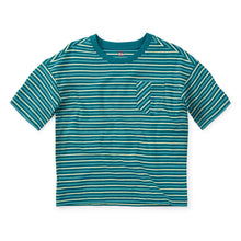 Load image into Gallery viewer, Tea Striped Pocket Tee