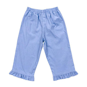 Bailey Boys Light Blue Corduroy Pant with Ruffle