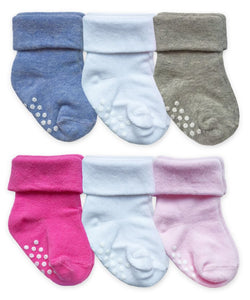 Jefferies Socks Non-Skid Turn Cuff Socks