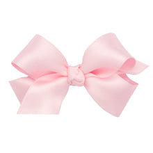 Load image into Gallery viewer, Wee Ones Mini French Satin Pinch Clip Hair Bow (Knot Wrap)