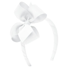 Load image into Gallery viewer, Wee Ones Medium Classic Grosgrain Bow on Headband