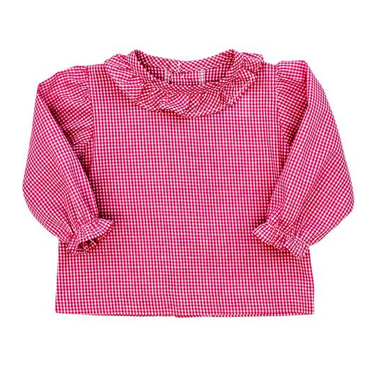 Bailey Boys Girls Button Back Shirt with Ruffle