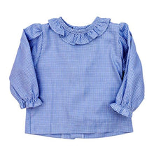 Load image into Gallery viewer, Bailey Boys Girls Button Back Shirt with Ruffle