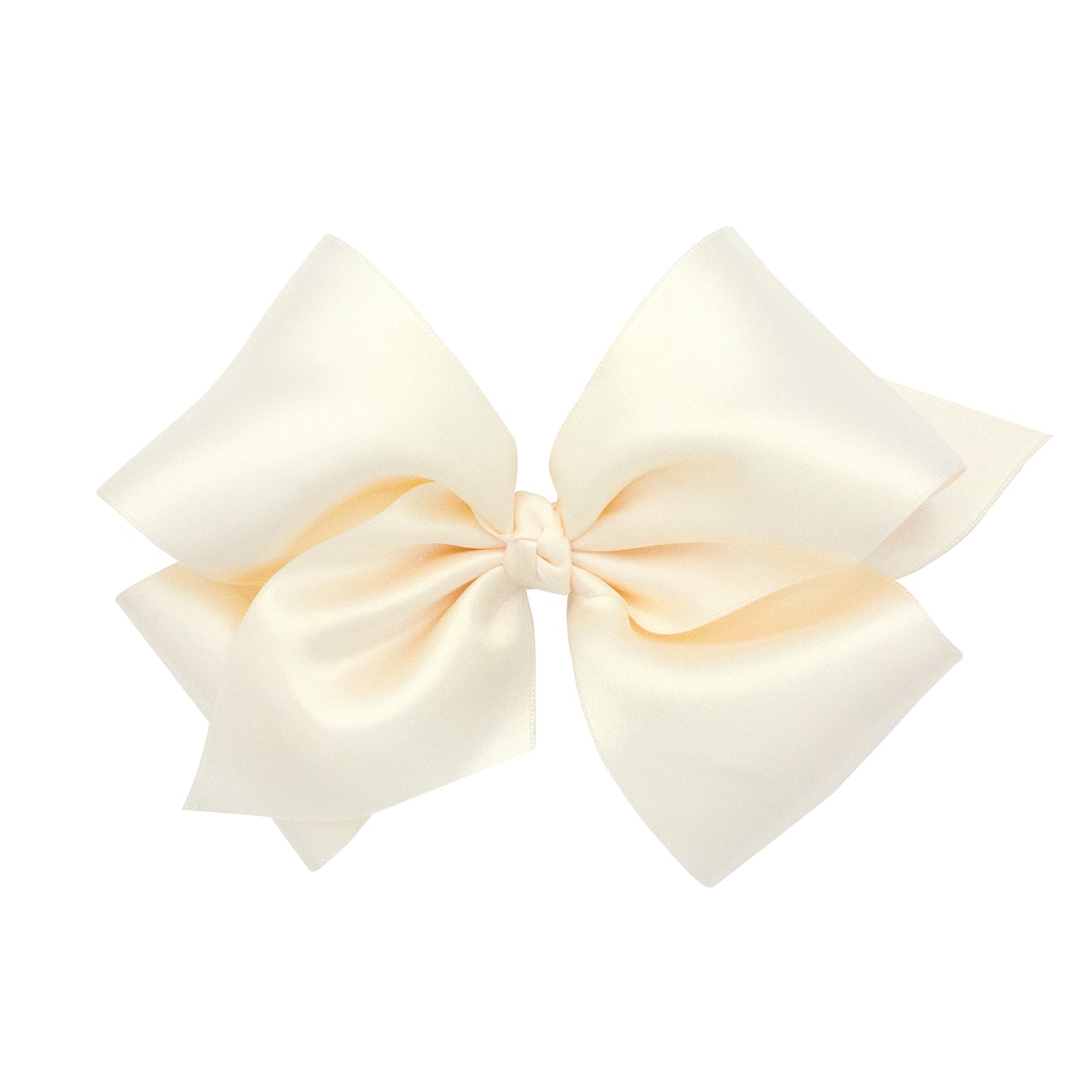 Wee Ones King French Satin Hair Bow (Knot Wrap)- Pinch Clip