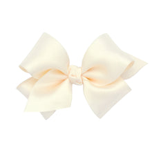 Load image into Gallery viewer, Wee Ones Small French Satin Hair Bow (Knot Wrap)- Pinch Clip