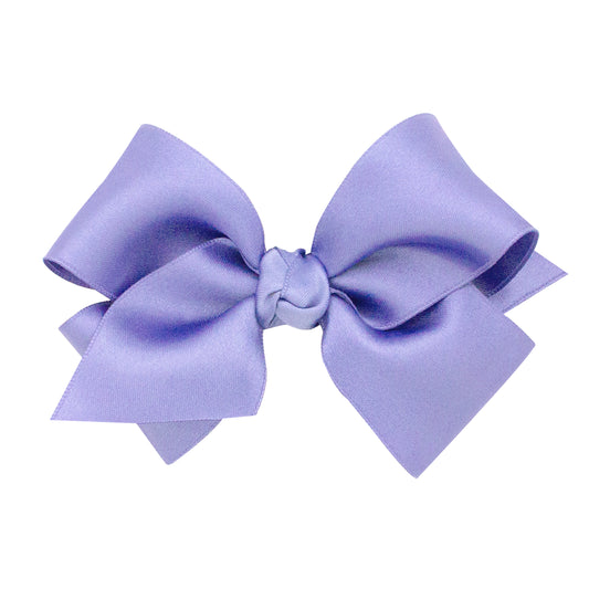 Wee Ones Mini French Satin Pinch Clip Hair Bow (Knot Wrap)