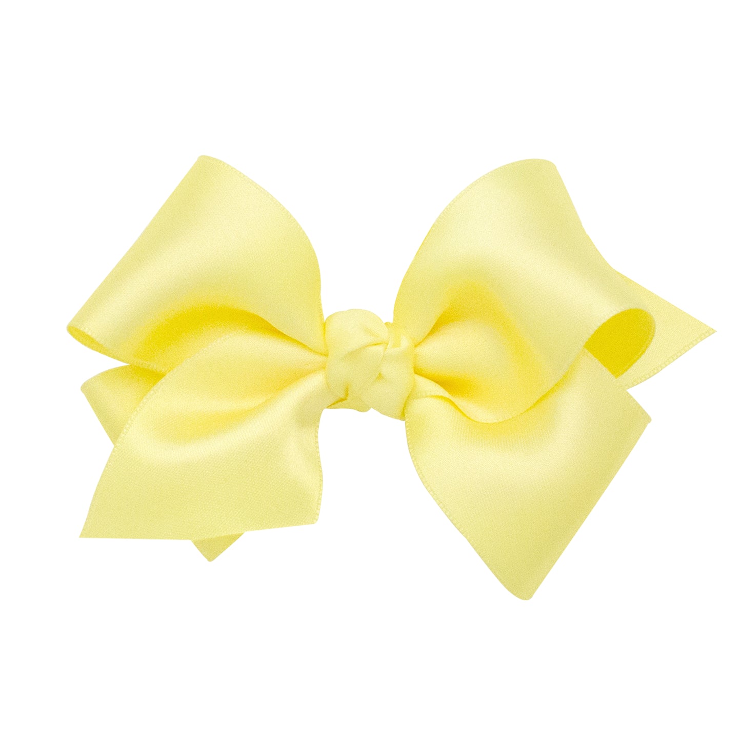 Wee Ones Mini French Satin Pinch Clip Hair Bow (Knot Wrap)