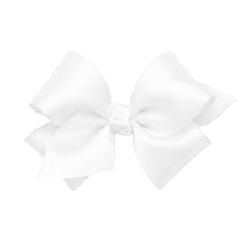 Load image into Gallery viewer, Wee Ones Small French Satin Hair Bow (Knot Wrap)- Pinch Clip