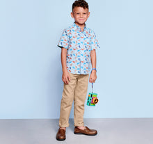 Load image into Gallery viewer, Johnston &amp; Murphy Boys Short-Sleeve Printed Shirt