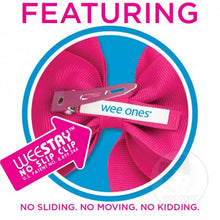 Load image into Gallery viewer, Wee Ones Mini King Classic Grosgrain Hair Bow On Pinch Clip