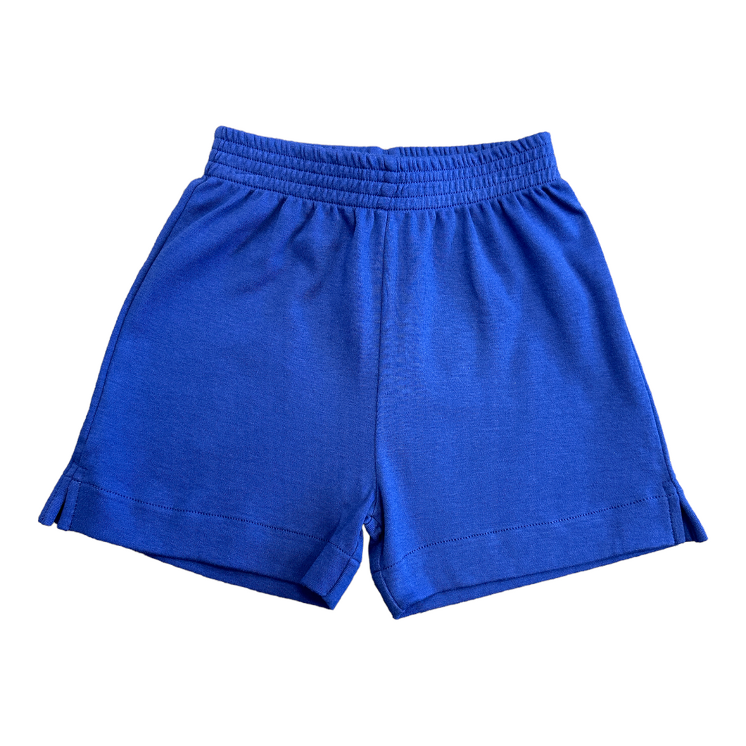 Luigi Plain Cotton Shorts With Side Split