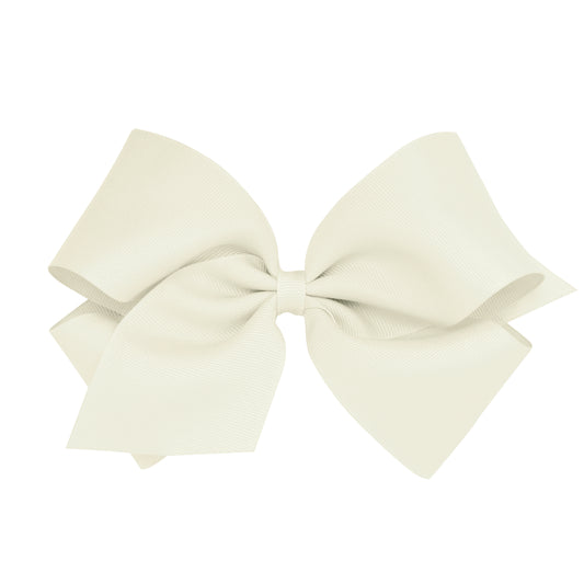 Wee Ones King Classic Grosgrain Hair Bow (Plain Wrap)- Pinch Clip