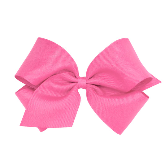 Wee Ones King Classic Grosgrain Hair Bow (Plain Wrap)- Pinch Clip