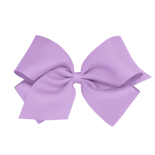 Wee Ones King Classic Grosgrain Hair Bow (Plain Wrap)- Pinch Clip