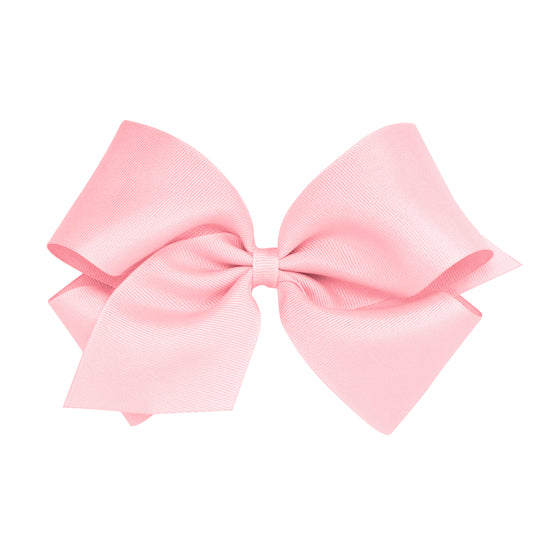 Wee Ones King Classic Grosgrain Hair Bow (Plain Wrap)- Pinch Clip