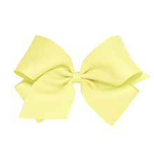 Load image into Gallery viewer, 2023-Wee Ones King Classic Grosgrain Hair Bow (Plain Wrap) On Pinch Clip