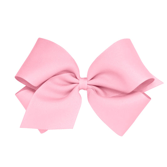 Wee Ones King Classic Grosgrain Hair Bow (Plain Wrap)- Pinch Clip