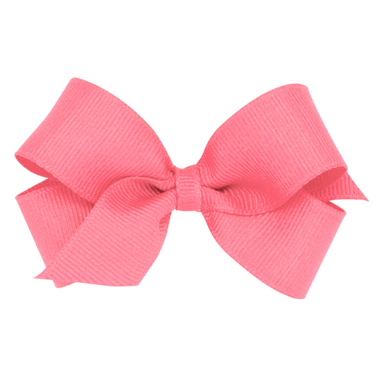 Wee Ones Mini Classic Grosgrain Hair Bow (Plain Wrap)- Pinch Clip