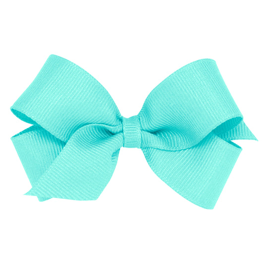 Wee Ones Mini Classic Grosgrain Hair Bow (Plain Wrap)- Pinch Clip