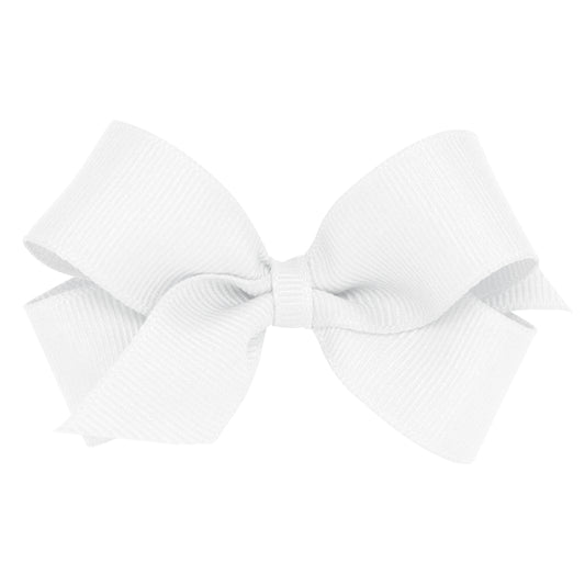 Wee Ones Mini Classic Grosgrain Hair Bow (Plain Wrap)- Pinch Clip