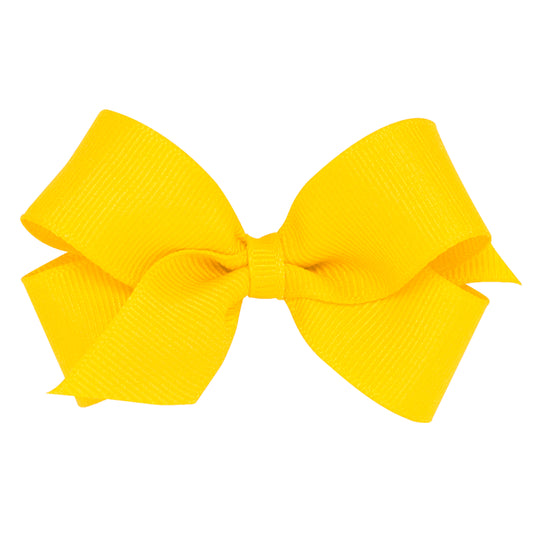 Wee Ones Mini Classic Grosgrain Hair Bow (Plain Wrap)- Pinch Clip