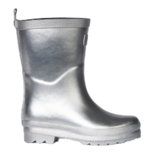 Hatley Silver Shimmer Rain Boots