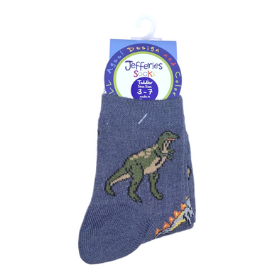 Jefferies Socks Dinosaur Crew Socks