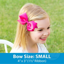 Load image into Gallery viewer, Wee Ones Small French Satin Pinch Clip Hair Bow (Knot Wrap)