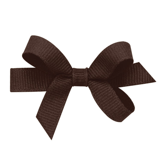 Wee Ones Baby Classic Grosgrain Hair Bow (Plain Wrap) -Pinch Clip