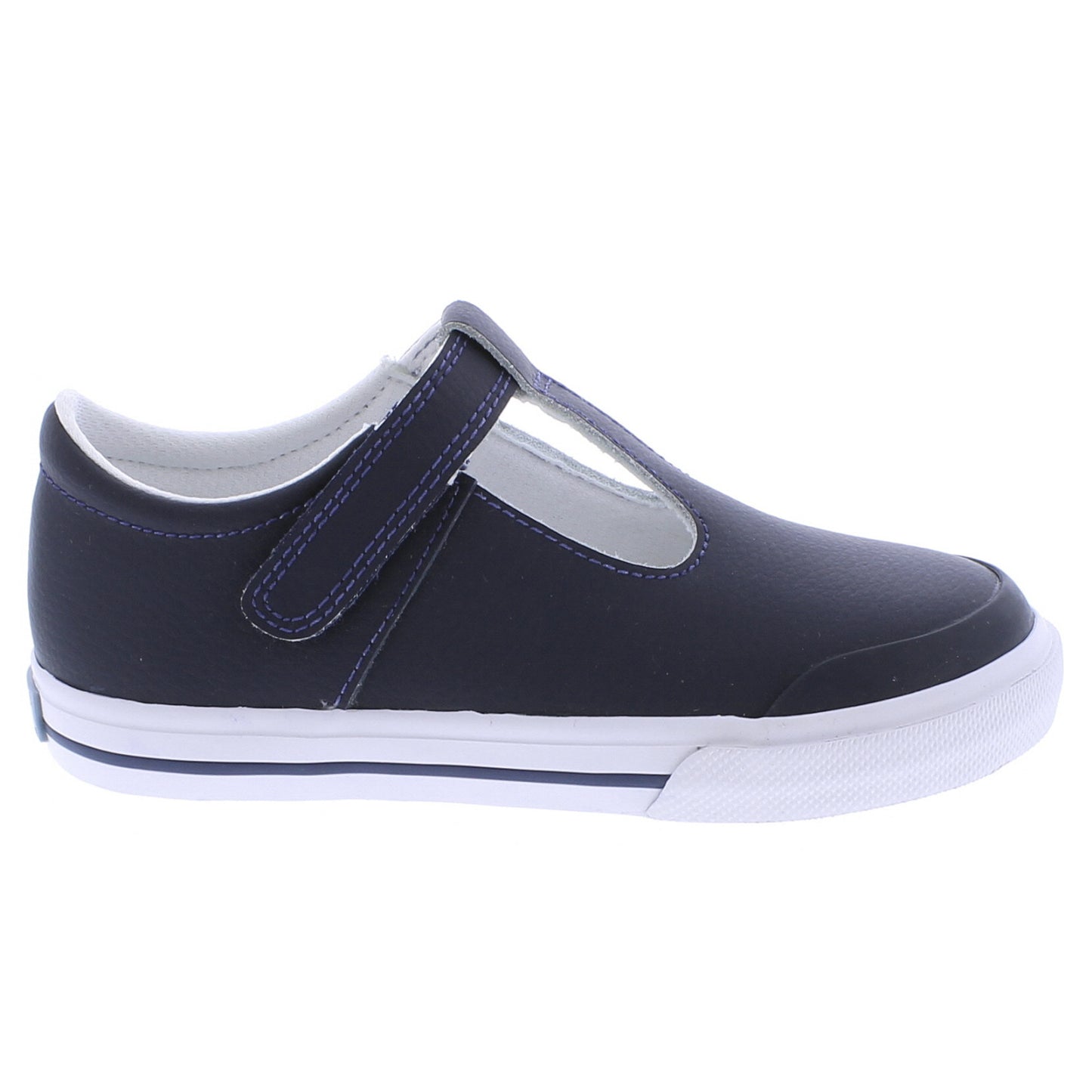 Footmates Drew T-Strap Leather Sneaker