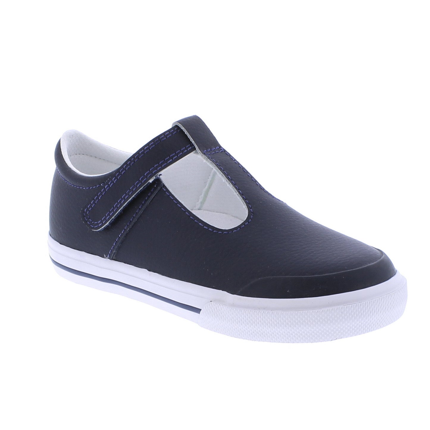 Footmates Drew T-Strap Leather Sneaker