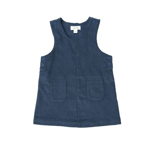 Angel Dear Dark Denim Corduroy Mod Dress & Diaper Cover