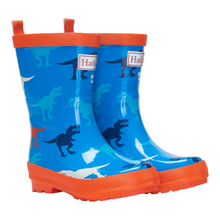 Load image into Gallery viewer, Hatley Giant T-Rex Shiny Rain Boots